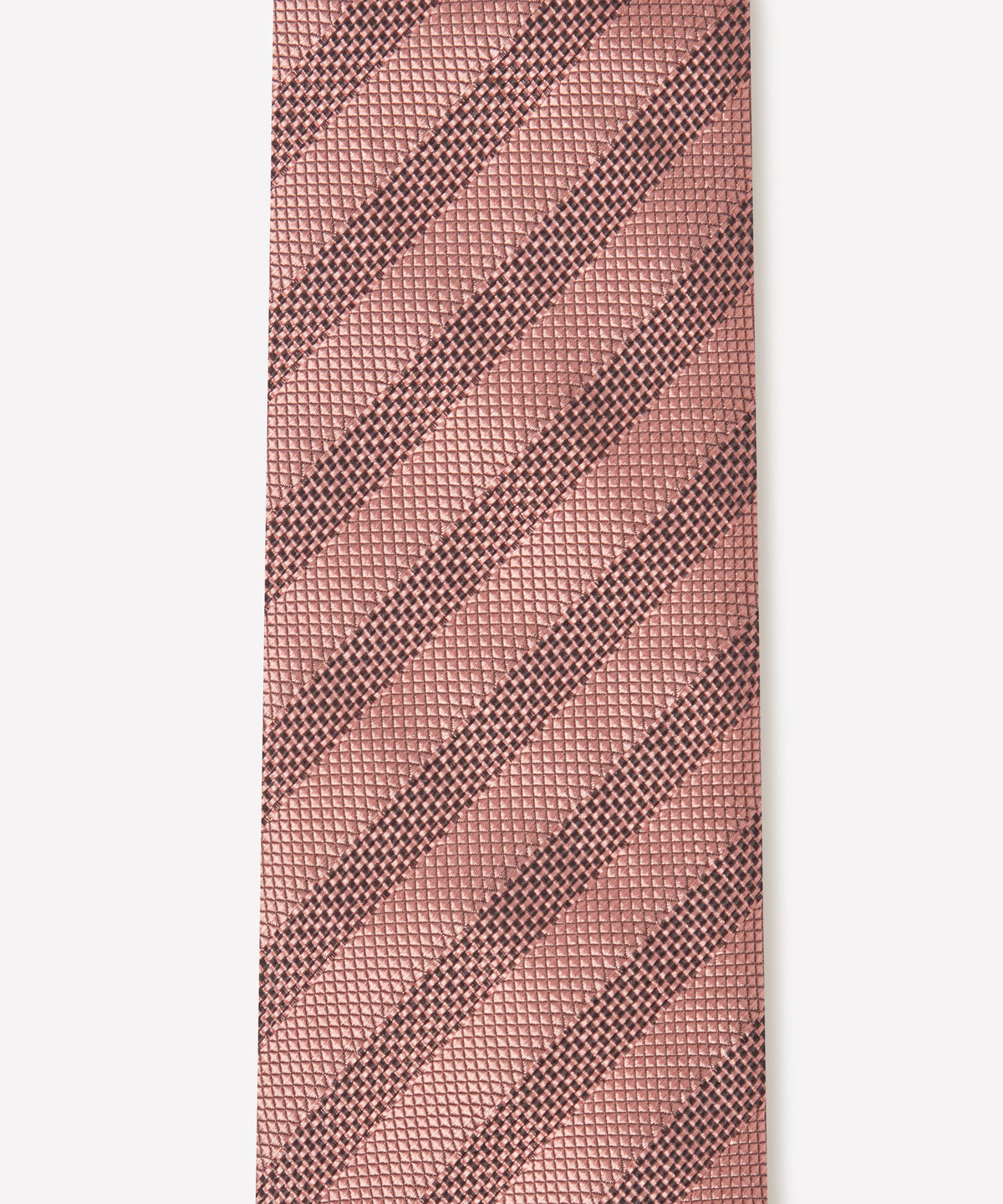 Pale Pink Tonal Striped Silk Tie
