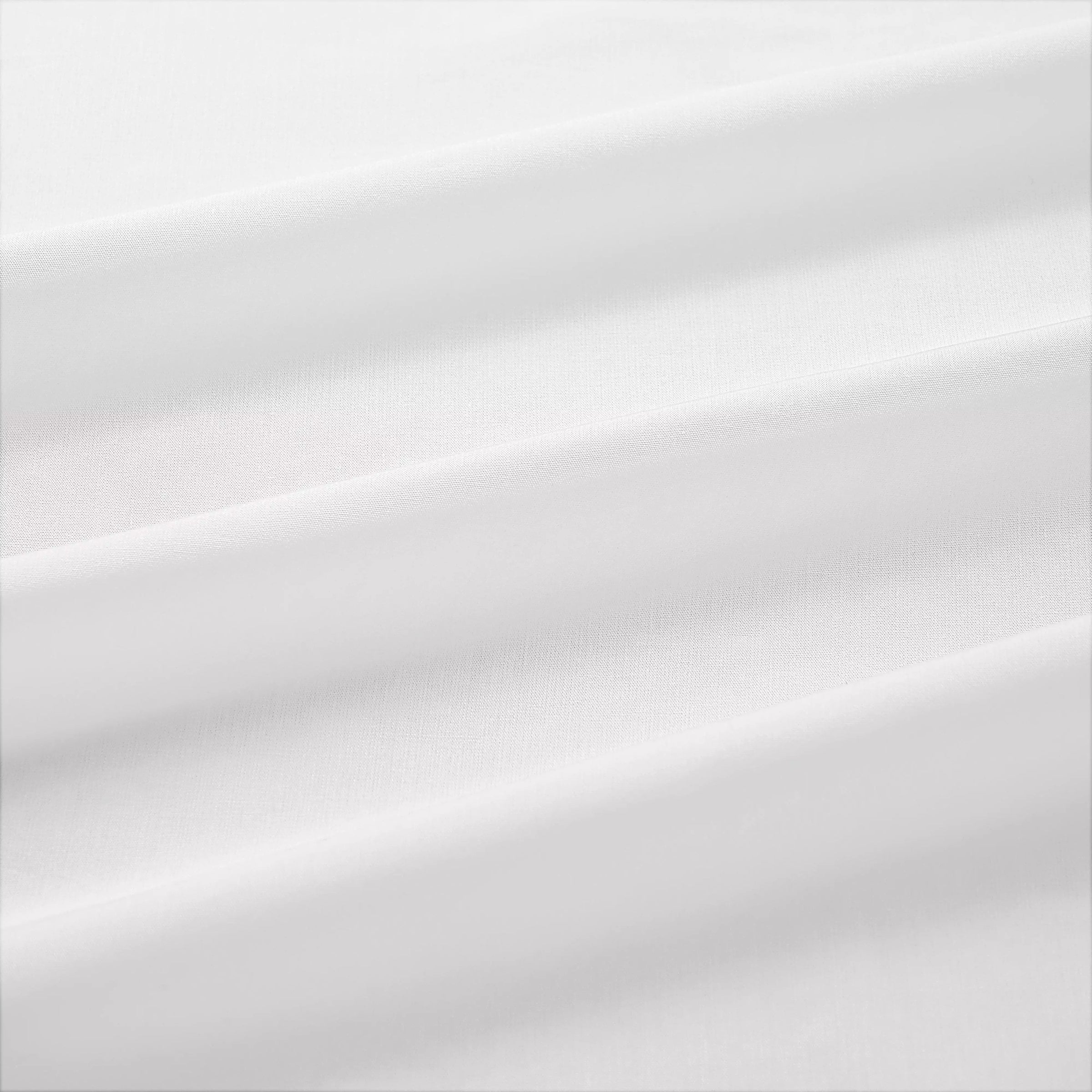 White Classic Fit Double Cuff Pleat Front Poplin Evening Shirt