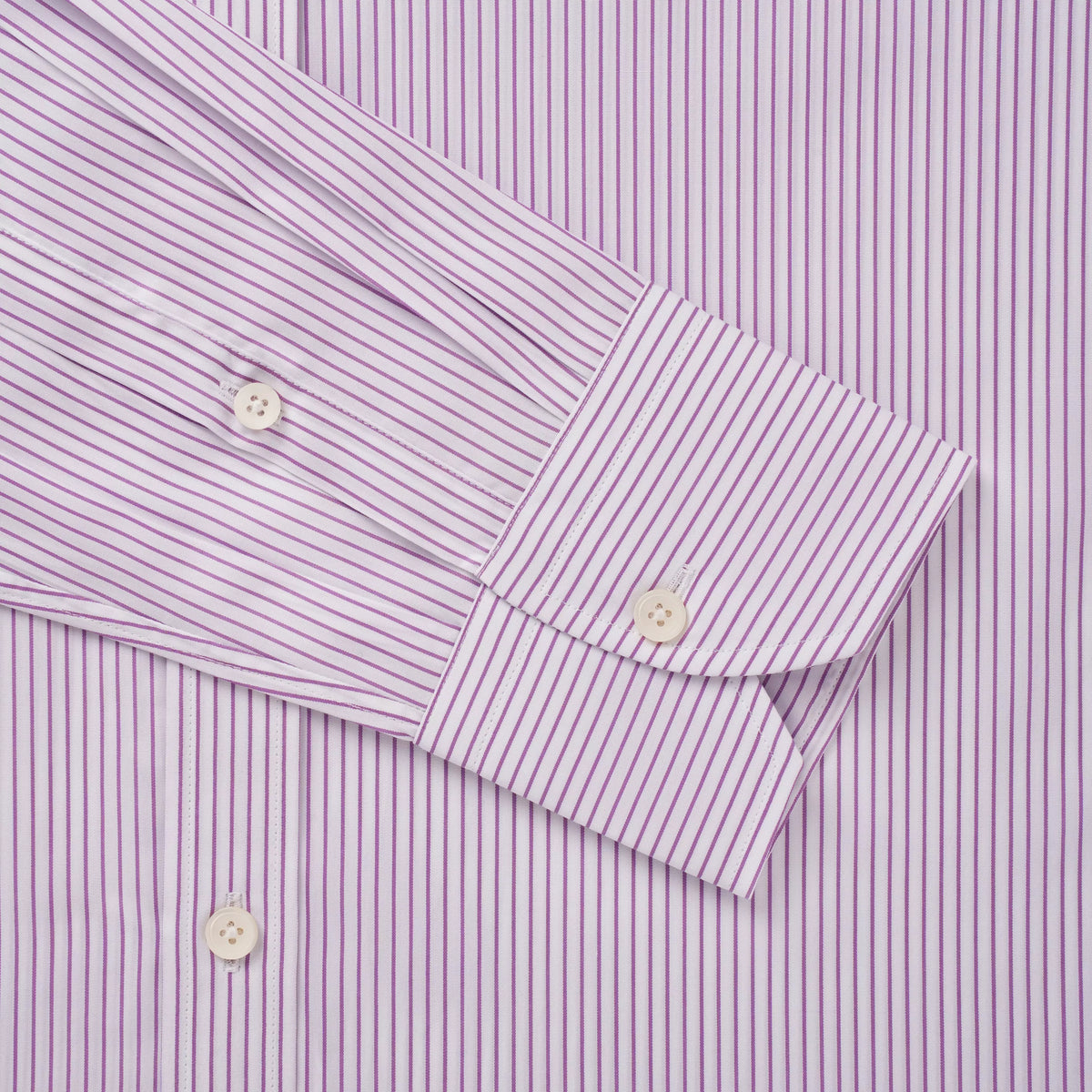 White & Pink Slim Fit Stripe Formal Shirt